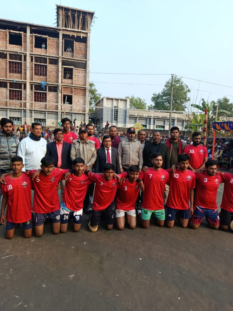 Anti-drug volleyball competition-2026 held in Chapainawabganj