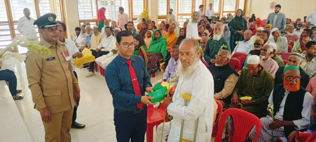 Giving reception to the brave soldiers of 71 at Panchbibi