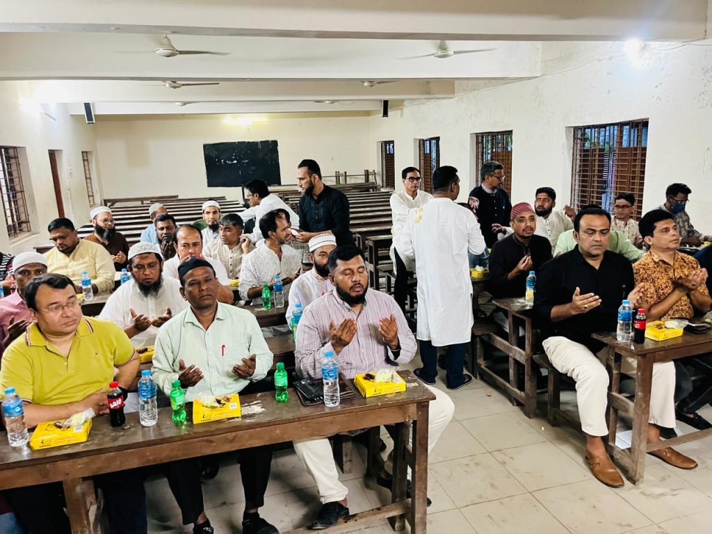 Iftar party held for 95th batch of Brahmandi K.K.M. Government High School, Narsingdi